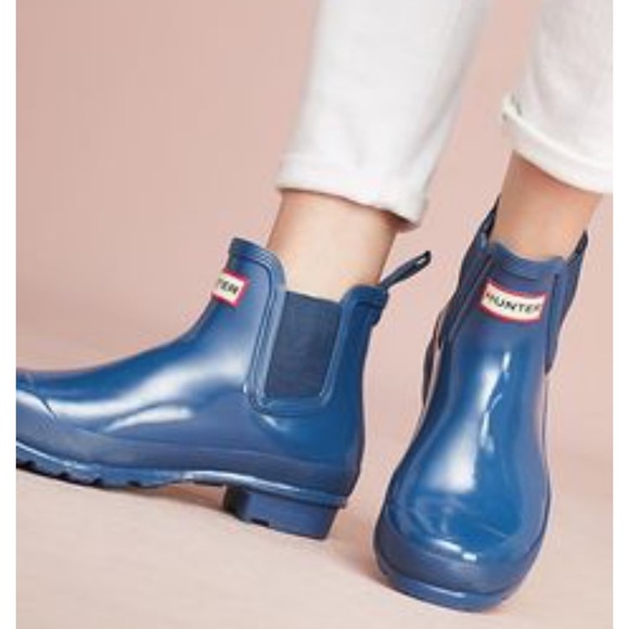 NWB Anthropologie Hunter Chelsea Rain Boots, Sz 7 - Picture 3 of 6